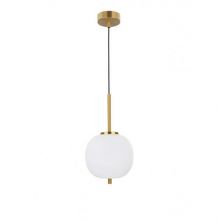 Lato lampa wisząca antyczny mosiądz-opal 1x12W E27